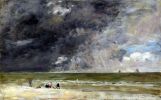 boudin-eugene-beach-at-trouville